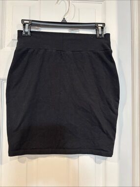 Classic Black Stretch Mini Skirt - Women's